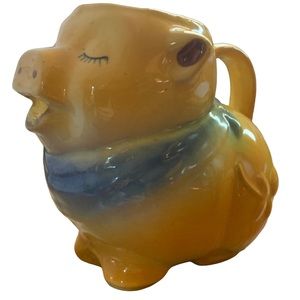 Vintage Shawnee Pottery Ceramic Smiling Pig Creamer